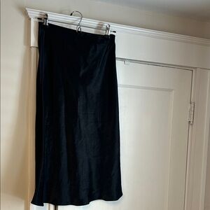 Babaton Satin Midi Skirt